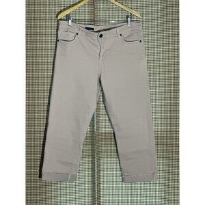 KUT From The Kloth “ Amy” Mid Rise Crop Straight Leg Jeans Pink size 14